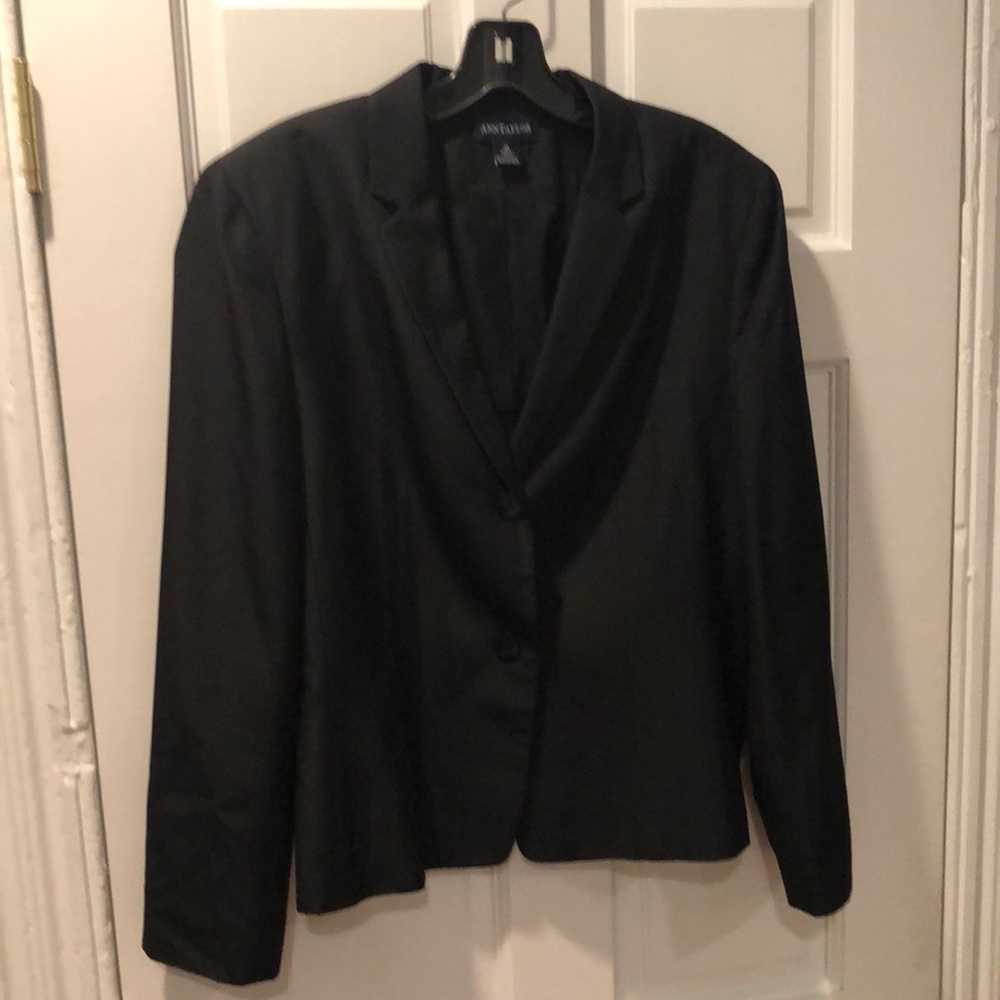 Ann Taylor black silk suit  jacket